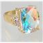 10K, 14K or 18K Gold Ladies Ring, Mercury Mist Topaz, R201