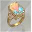 10K, 14K or 18K Gold Ladies Ring, Mercury Mist Topaz, R201