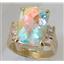 10K, 14K or 18K Gold Ladies Ring, Mercury Mist Topaz, R201