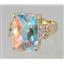 10K, 14K or 18K Gold Ladies Ring, Mercury Mist Topaz, R201