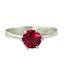 SR311, Created Ruby, 925 Sterling Silver Ring