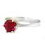 SR311, Created Ruby, 925 Sterling Silver Ring