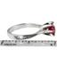 SR311, Created Ruby, 925 Sterling Silver Ring