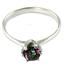 SR311, Mystic Fire Topaz, 925 Sterling Silver Ring