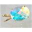 P084, Mercury Mist Topaz 14K Gold Pendant