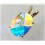 P084, Mercury Mist Topaz 14K Gold Pendant
