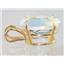 P084, Mercury Mist Topaz 14K Gold Pendant