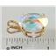 P084, Mercury Mist Topaz 14K Gold Pendant