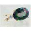 P018, Mystic Fire Topaz 14k Gold Pendant