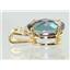 P018, Mystic Fire Topaz 14k Gold Pendant