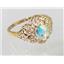10K, 14K or 18K Gold Ladies Ring, Mercury Mist Topaz , R125