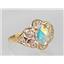10K, 14K or 18K Gold Ladies Ring, Mercury Mist Topaz , R125