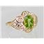 10K, 14K or 18K Gold Ladies Ring, Peridot , R125