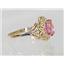 10K, 14K or 18K Gold Ladies Ring, Pure Pink Topaz , R125