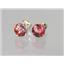 14k Gold Post Earrings, Twilight Fire Topaz, E012-5