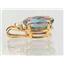 P019, Mystic Fire Topaz 14K Gold Pendant