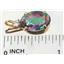 P019, Mystic Fire Topaz 14K Gold Pendant