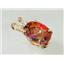 P019, Twilight Fire Topaz 14K Gold Pendant