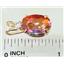 P019, Twilight Fire Topaz 14K Gold Pendant
