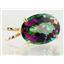 P080, Mystic Fire Topaz 14K Gold Pendant