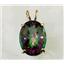 P080, Mystic Fire Topaz 14K Gold Pendant