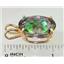 P080, Mystic Fire Topaz 14K Gold Pendant