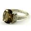 925 Sterling Silver Ladies Ring, Smoky Quartz, SR136