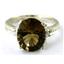 925 Sterling Silver Ladies Ring, Smoky Quartz, SR136