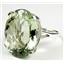 SR129, Green Amethyst, 925 Sterling Silver Ring