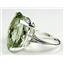 SR129, Green Amethyst, 925 Sterling Silver Ring