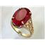 10K, 14K or 18K Gold Ladies Ring, Created Ruby, R049