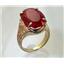 10K, 14K or 18K Gold Ladies Ring, Created Ruby, R049