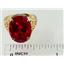 10K, 14K or 18K Gold Ladies Ring, Created Ruby, R049