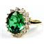 10K, 14K or 18K Gold Ladies Ring, Russian Nanocrystal Emerald, R283