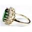 10K, 14K or 18K Gold Ladies Ring, Russian Nanocrystal Emerald, R283
