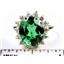 10K, 14K or 18K Gold Ladies Ring, Russian Nanocrystal Emerald, R283
