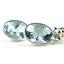925 Sterling Silver Leverback Earrings, Aquamarine, SE001