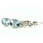 925 Sterling Silver Leverback Earrings, Aquamarine, SE001