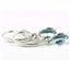 925 Sterling Silver Leverback Earrings, Aquamarine, SE001