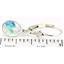 925 Sterling Silver Leverback Earrings, Mercury Mist Topaz, SE001