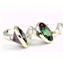 925 Sterling Silver Leverback Earrings, Mystic Fire Topaz, SE001