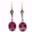 925 Sterling Silver Leverback Earrings, Pure Pink Topaz, SE001