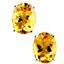 925 Sterling Silver Post Earrings, Citrine, SE002