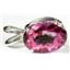 925 Sterling Silver Pendant, Pure Pink Topaz, SP004
