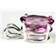 925 Sterling Silver Pendant, Pure Pink Topaz, SP004