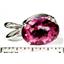 925 Sterling Silver Pendant, Pure Pink Topaz, SP004