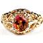 10K, 14K or 18K Gold Ladies Ring, Twilight Fire Topaz, R113