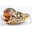 10K, 14K or 18K Gold Ladies Ring, Twilight Fire Topaz, R113