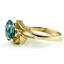 10K, 14K or 18K Gold Ladies Ring, Swiss Blue Topaz, R176