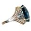 10K, 14K or 18K Gold Ladies Ring, London Blue Topaz, R291